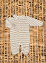Jersey Sleepsuit For Newborn - Stripes