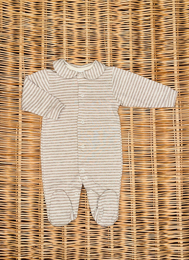 Jersey Sleepsuit For Newborn - Stripes