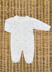 Jersey Sleepsuit For Newborn - Little Flowers
