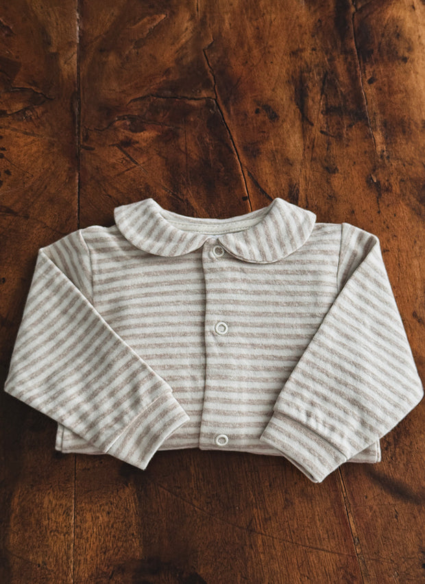 Jersey Sleepsuit For Newborn - Stripes
