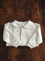 Jersey Sleepsuit For Newborn - Little Flowers