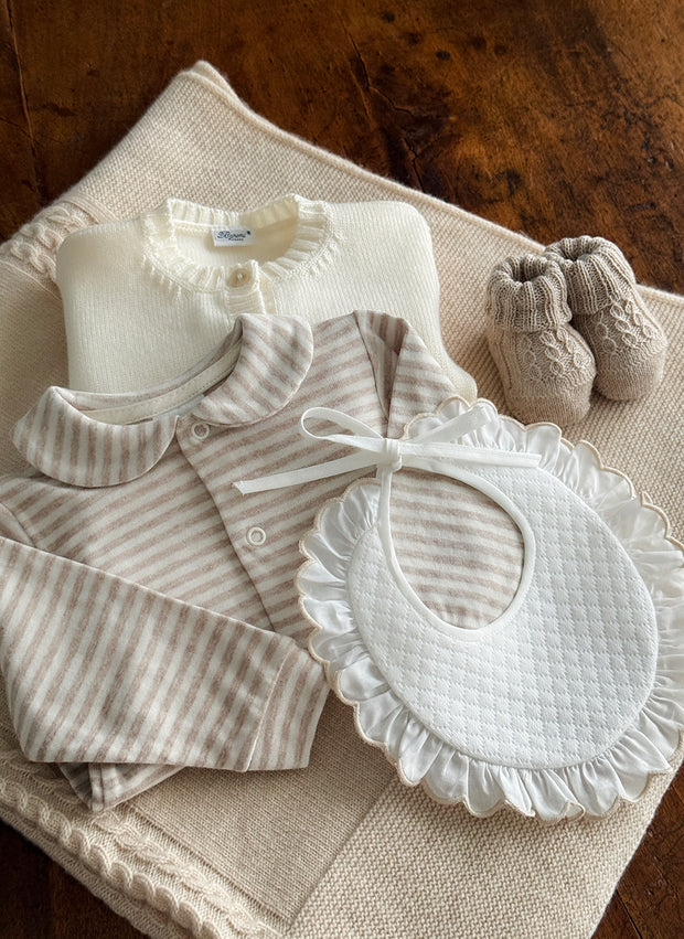Jersey Sleepsuit For Newborn - Stripes