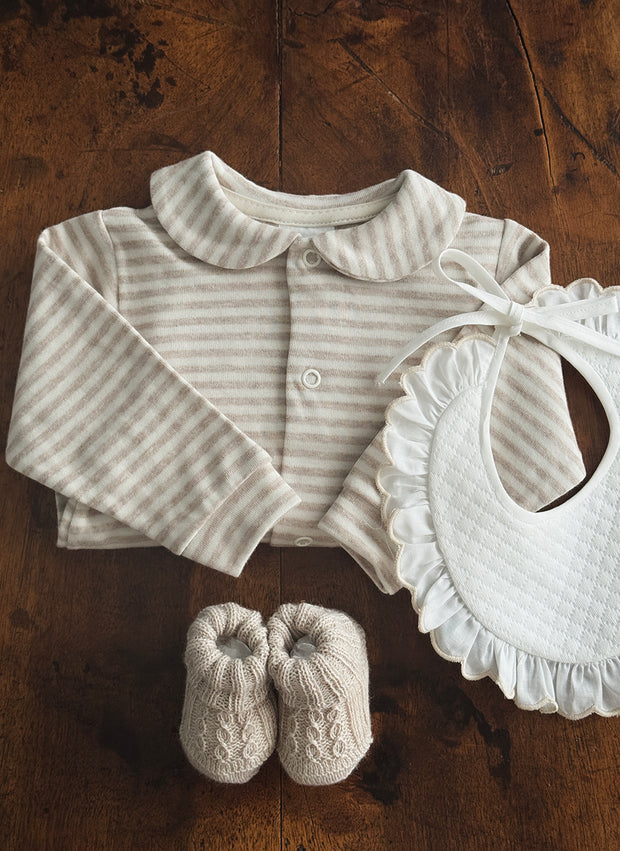 Jersey Sleepsuit For Newborn - Stripes