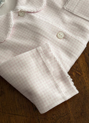 Checkered Cotton PJ - Girls