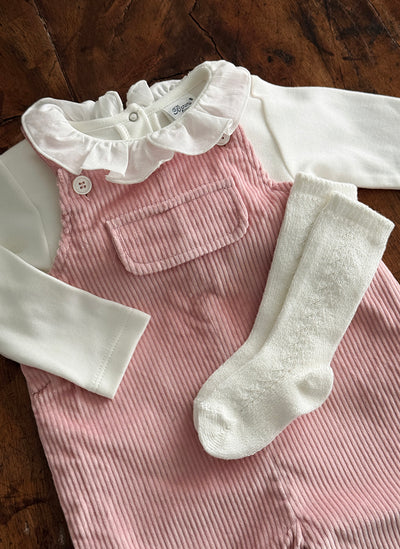 pink corduroy overall for baby girls