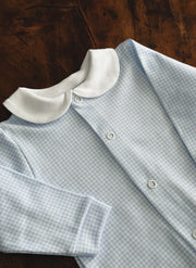 checkered sleepsuit for newborn