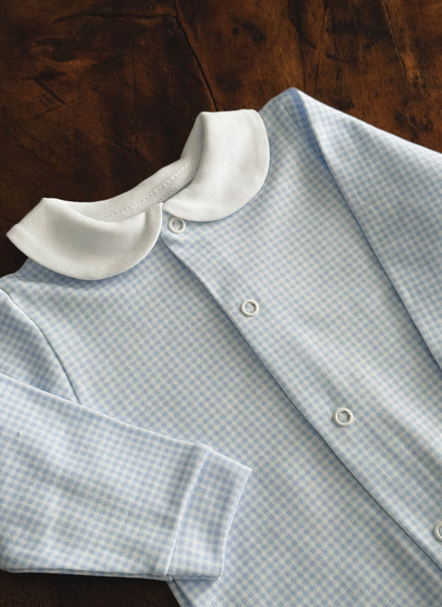 checkered sleepsuit for newborn