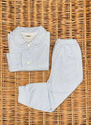 Pigiamino in cotone a quadretti per bimbo