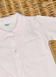 Checkered Cotton PJ - Girls