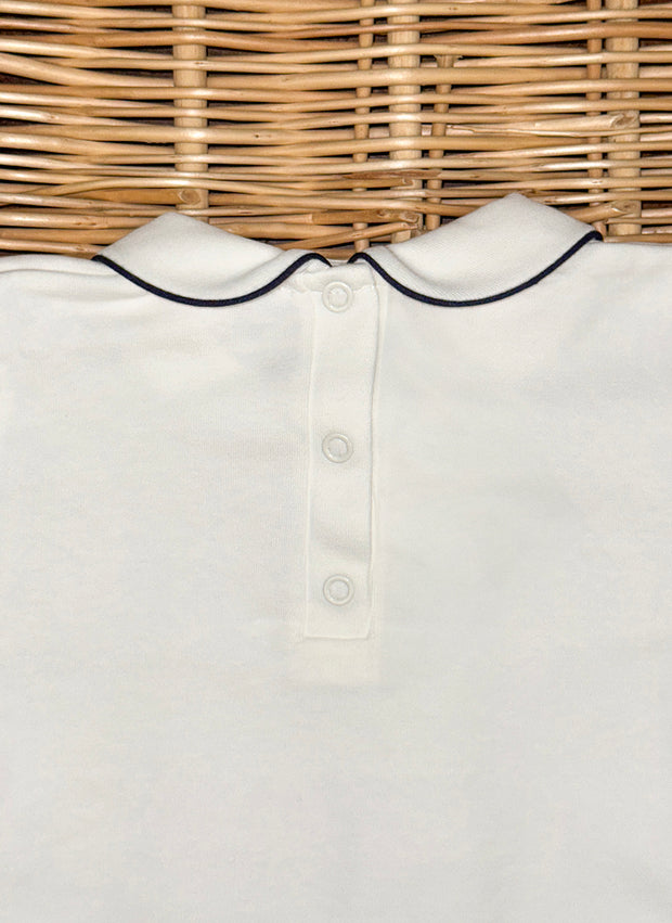 Polo a manica lunga -  Blu