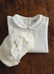 Polo a manica lunga - Panna