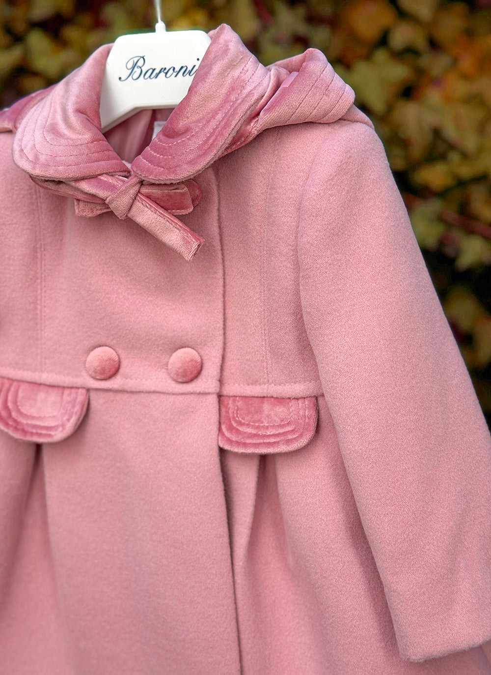 CHIC-CHIC Giacca In Finta Pelliccia Per Neonata – Cappotto Con Cappuccio Rosa, Taglia 0-6 Mesi, Invernale - 5