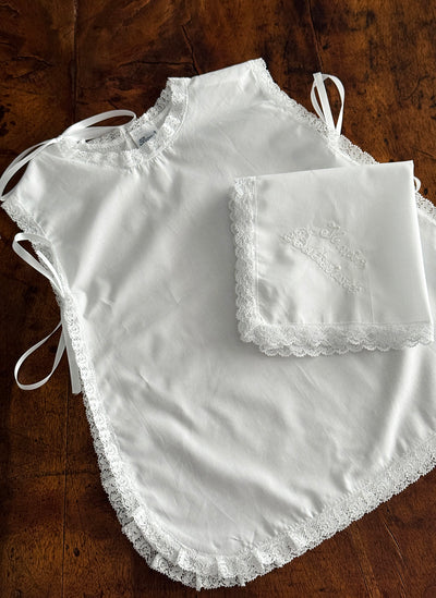 BAPTISMAL BIB in pure cotton