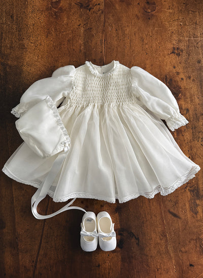 silk christening dress