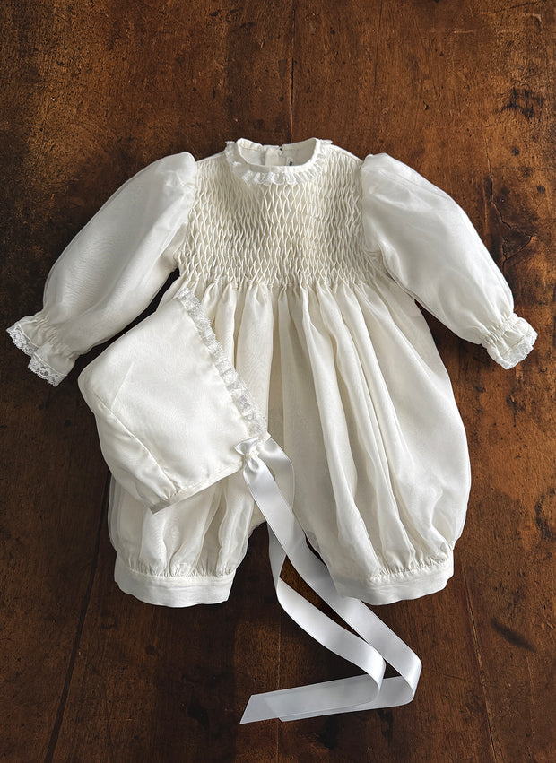 handmade romper for christening