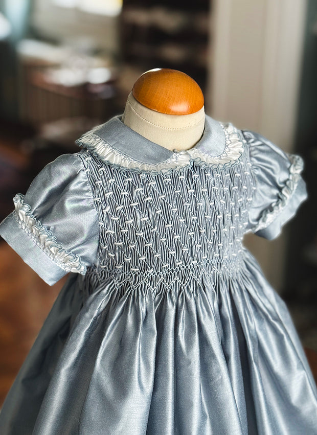 Abito da cerimonia per bambina con Smock