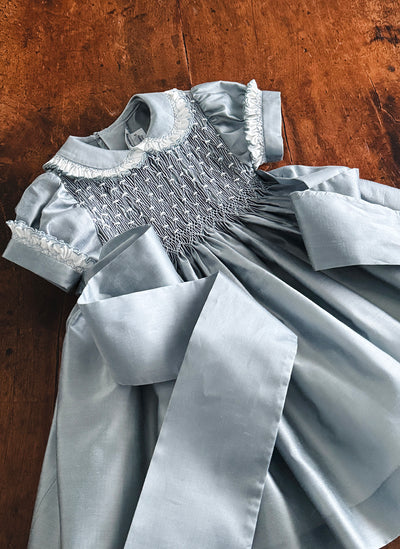 Abito da cerimonia per bambina con Smock