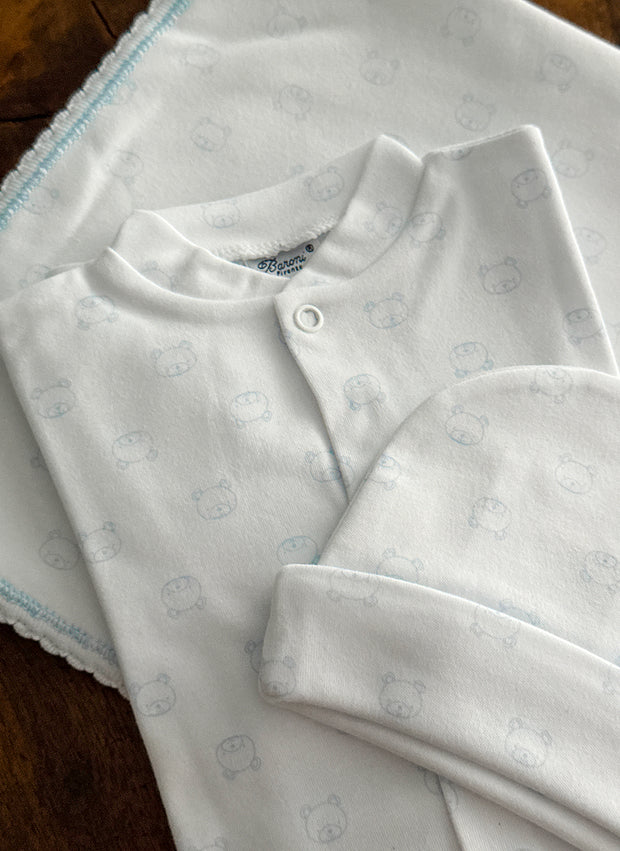 Newborn Jersey Hat - Teddy Bear