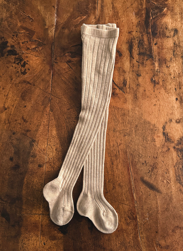 Collant in Caldo Cotone a Coste