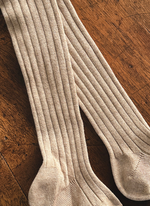 Collant in Caldo Cotone a Coste