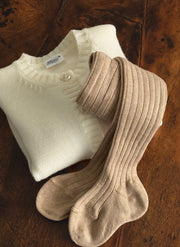 Collant in Caldo Cotone a Coste