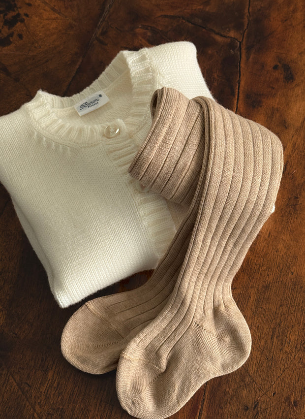 Collant in Caldo Cotone a Coste