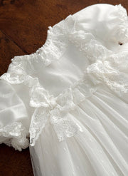 Lace Dotted Christening/Presentation Dress