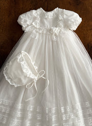 Lace Dotted Christening/Presentation Dress