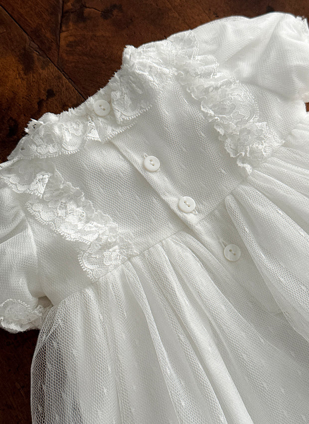 Lace Dotted Christening/Presentation Dress