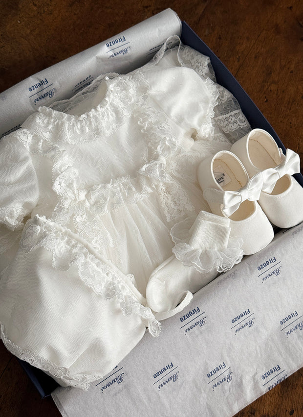 Lace Dotted Christening/Presentation Dress