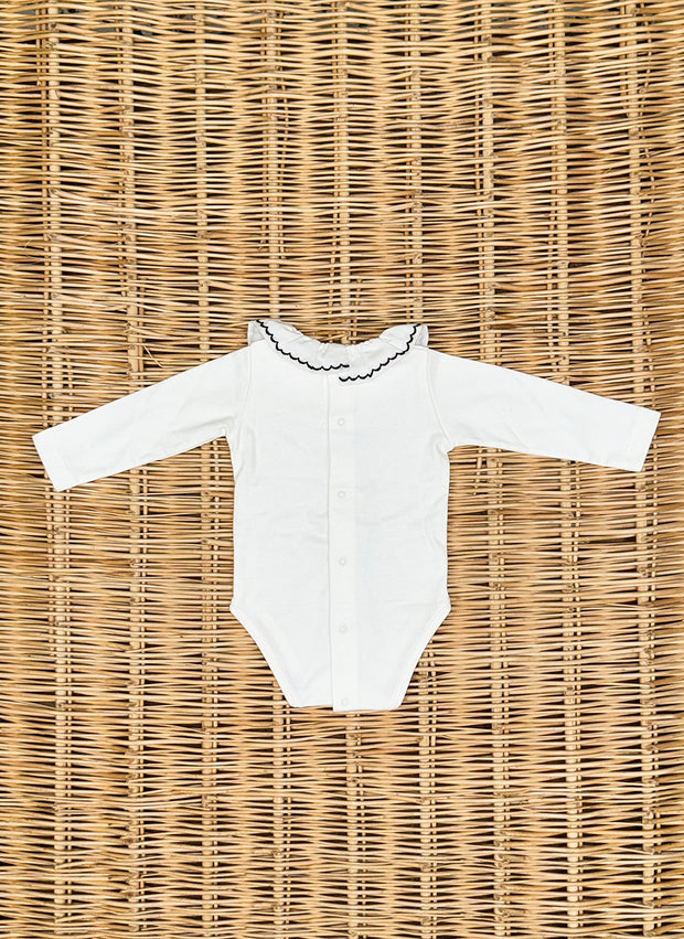 Scallop Bodysuit - Blue