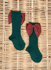 Calzini in caldo cotone a coste - Fiocco Tartan