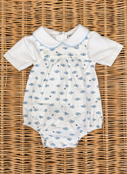 Little Light Blue Fishes Overall