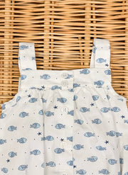 Little Light Blue Fishes Overall