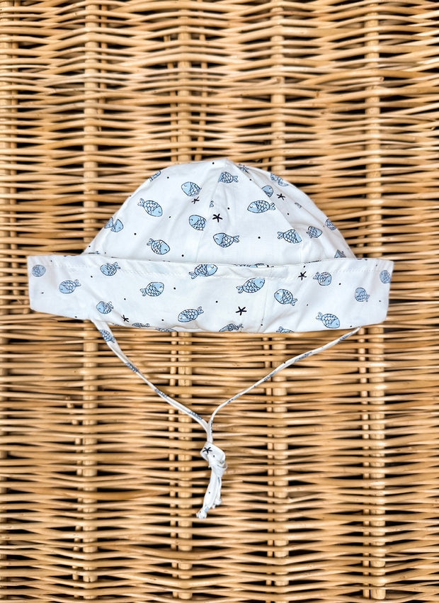 Little Light Blue Fishes Hat