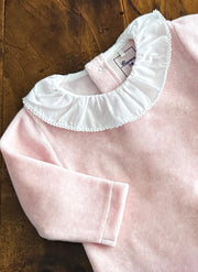 Chenille Sleepsuit With Rouche