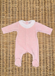 Chenille Sleepsuit With Rouche