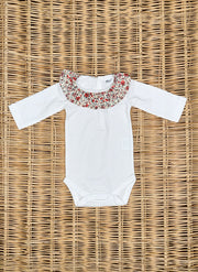 Body Con Colletto a Fiori