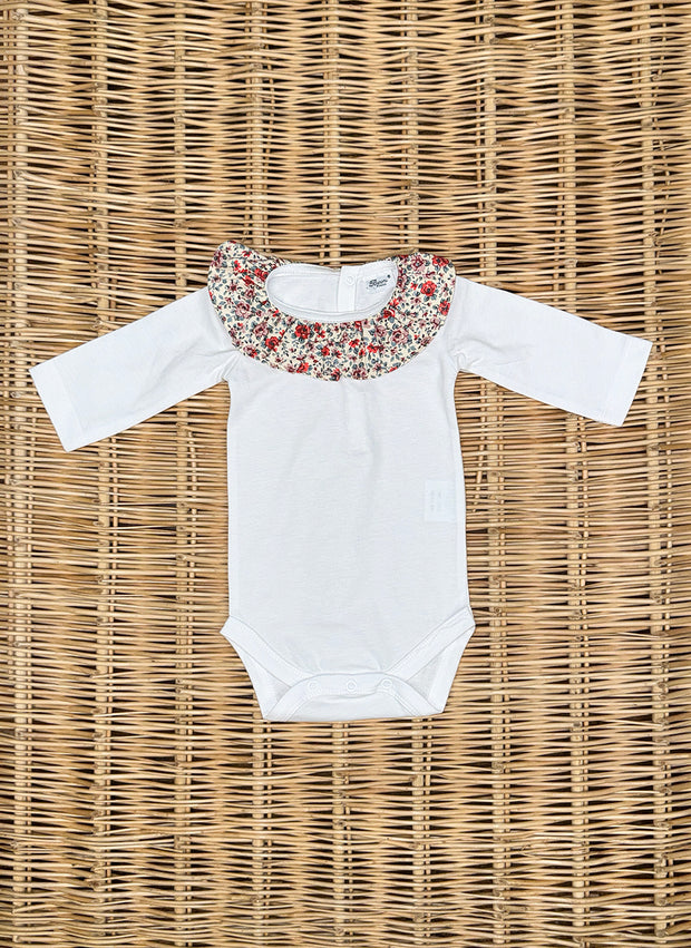 Body Con Colletto a Fiori