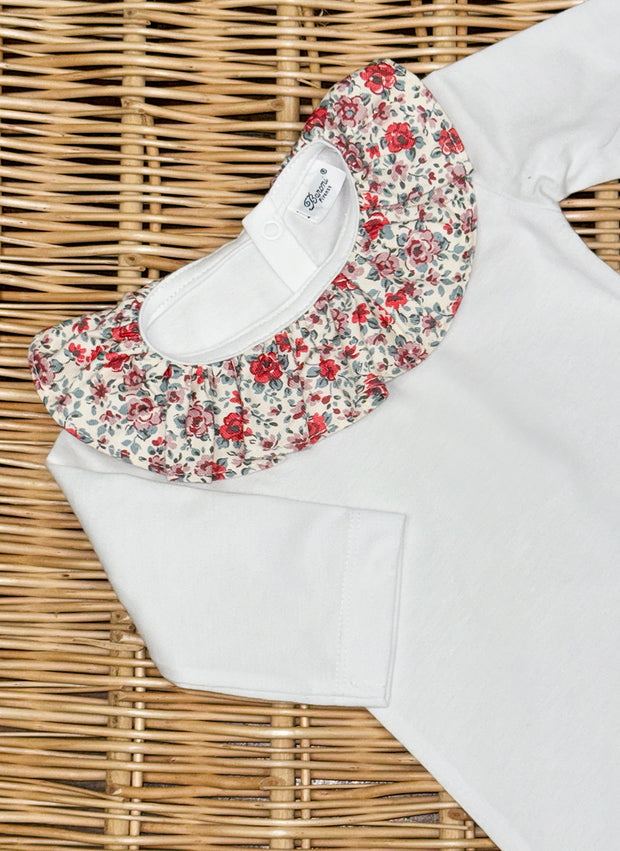 Body Con Colletto a Fiori