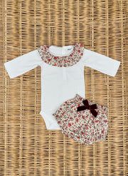 Body Con Colletto a Fiori