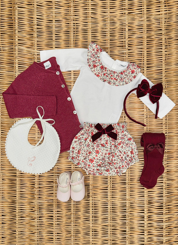 Body Con Colletto a Fiori