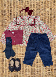 Long Sleeve Shirt - Flowers and Velvet