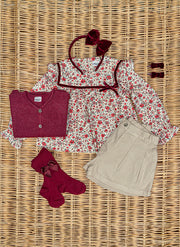 Long Sleeve Shirt - Flowers and Velvet