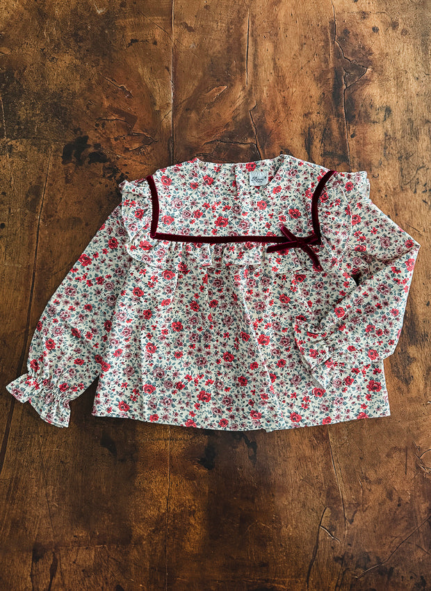 Long Sleeve Shirt - Flowers and Velvet