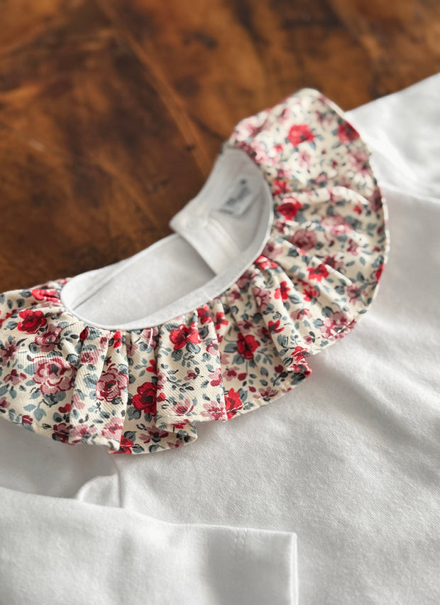 Body Con Colletto a Fiori