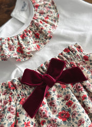 Body Con Colletto a Fiori