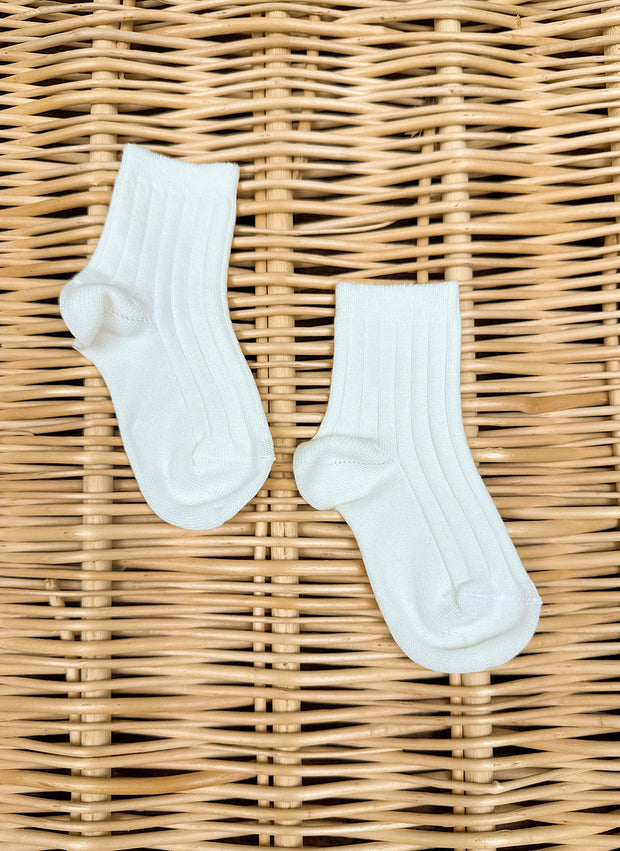 Short Warm Cotton Socks Ribbed