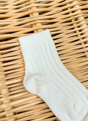 Short Warm Cotton Socks Ribbed