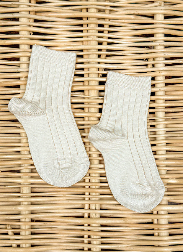 Short Warm Cotton Socks Ribbed